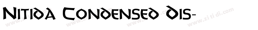 Nitida Condensed Dis字体转换
